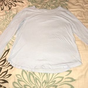 Blue long sleeve t-shirt